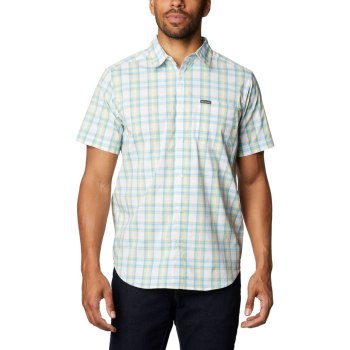 Columbia Muške Košulje - Spring Time Short Sleeve Plave | WETP-25183